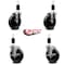 Service Caster 5'' Phenolic Wheel Swivel 1-3/8'' Expand Stem Caster Set 2 Brakes, 4PK SCC-EX20S514-PHS-2-TLB-2-138 - alternate 3